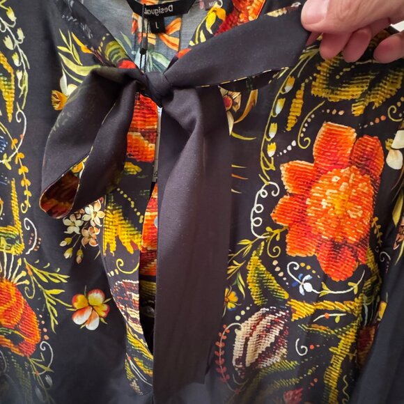 BRAND NEW Desigual by Christian Lacroix: Fall 2020 silk blouse - Picture 7 of 7